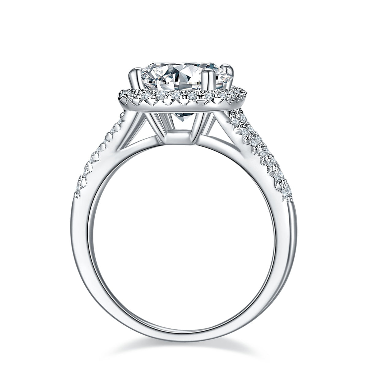 3ct Moissanite Sterling Silver Ring at Marhabu - supplier image 5