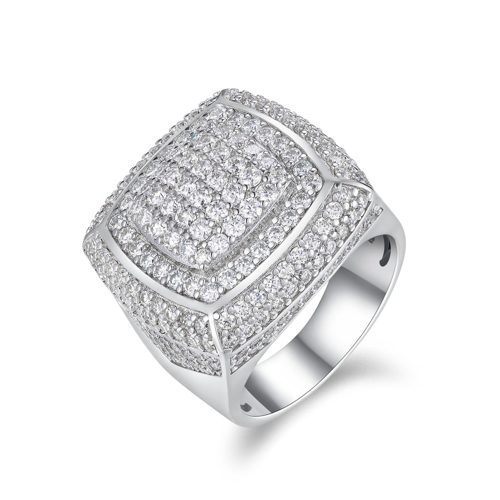 Imperial Men's Moissanite Sterling Silver Ring at Marhabu - supplier image 1
