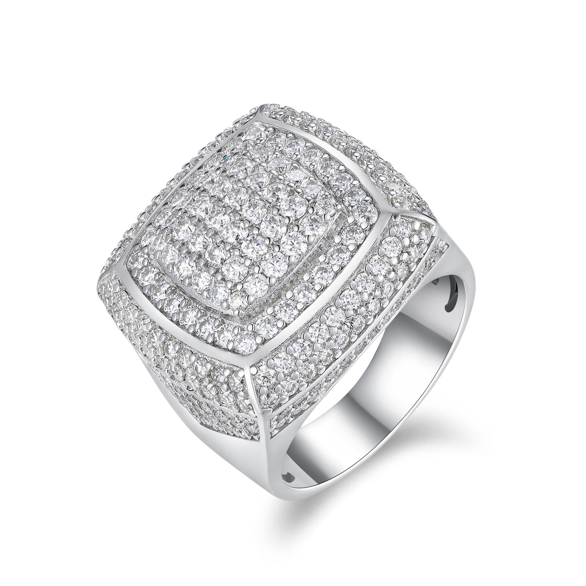 Imperial Men's Moissanite Sterling Silver Ring at Marhabu - supplier image 1