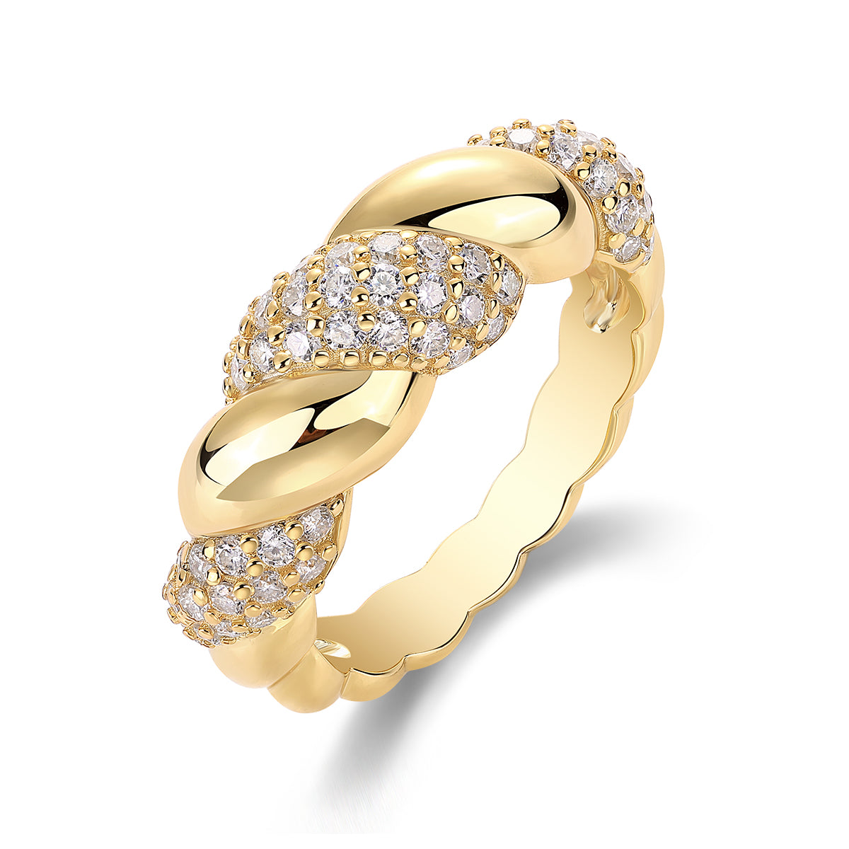 Minimalist Gold-Plated Sterling Silver Ring at Marhabu - supplier image 6