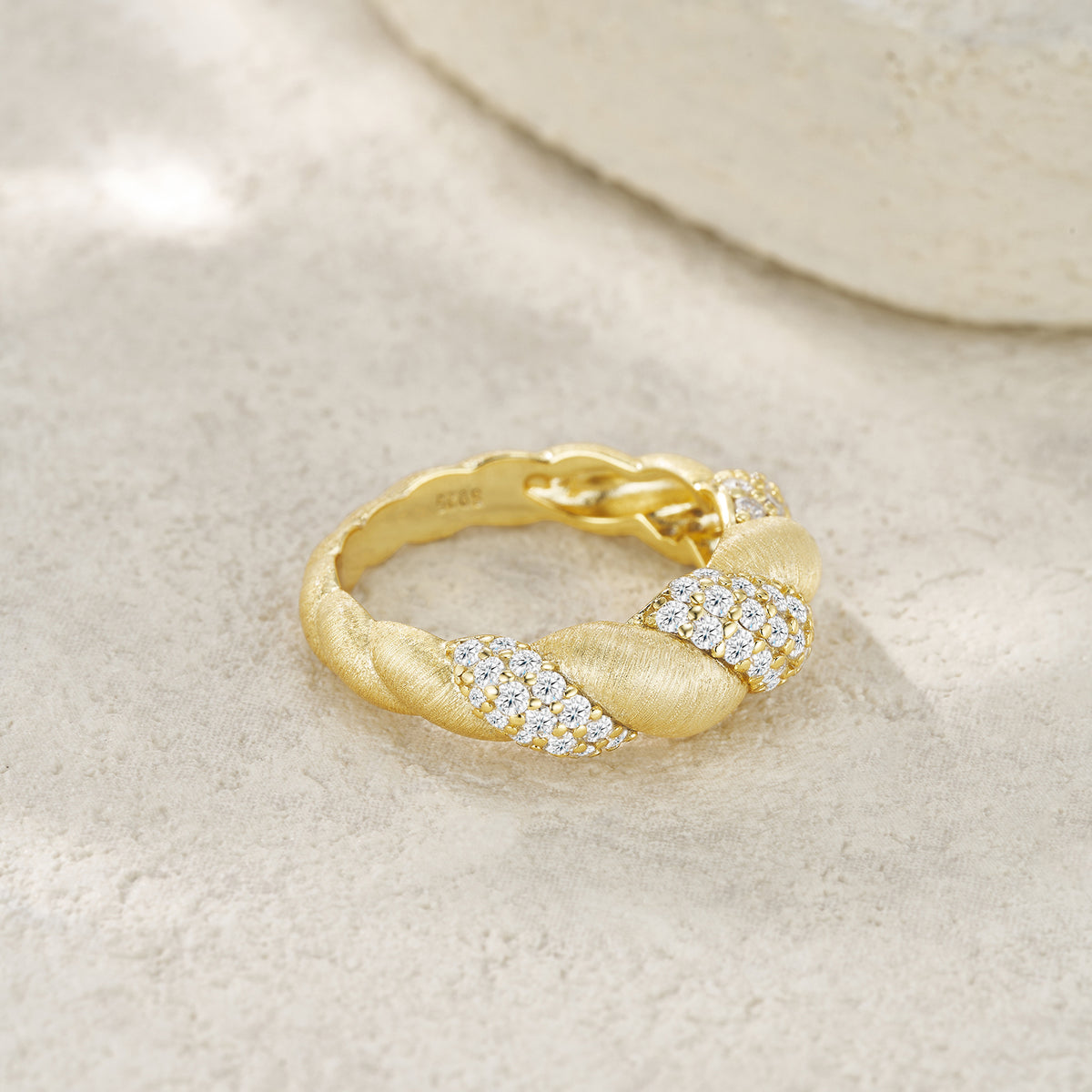 Minimalist Gold-Plated Sterling Silver Ring at Marhabu - supplier image 8