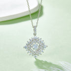 Marhabu S925 0.5ct moissanite geometric pendant necklace product image 6