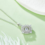 Marhabu S925 0.5ct moissanite geometric pendant necklace product image 5