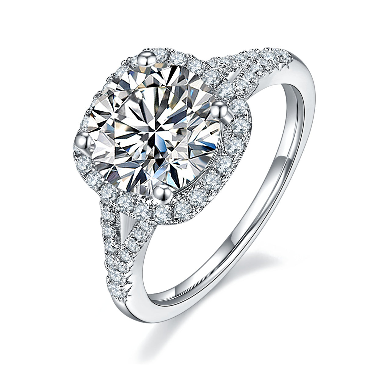 3ct Moissanite Sterling Silver Ring at Marhabu - supplier image 1