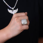 Imperial Men's Moissanite Sterling Silver Ring at Marhabu - supplier image 5