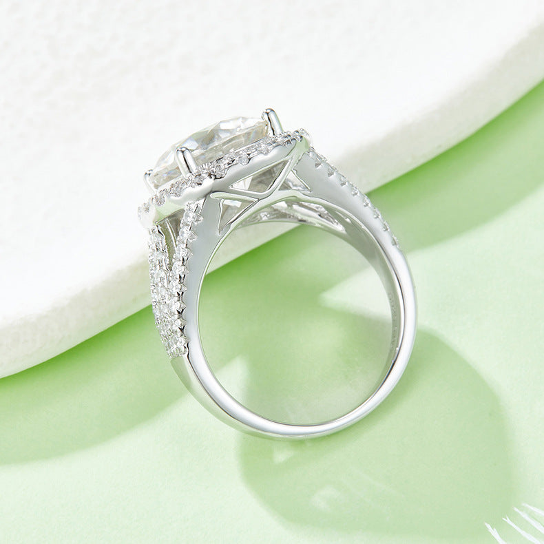 5ct Moissanite Sterling Silver Ring at Marhabu - supplier image 5