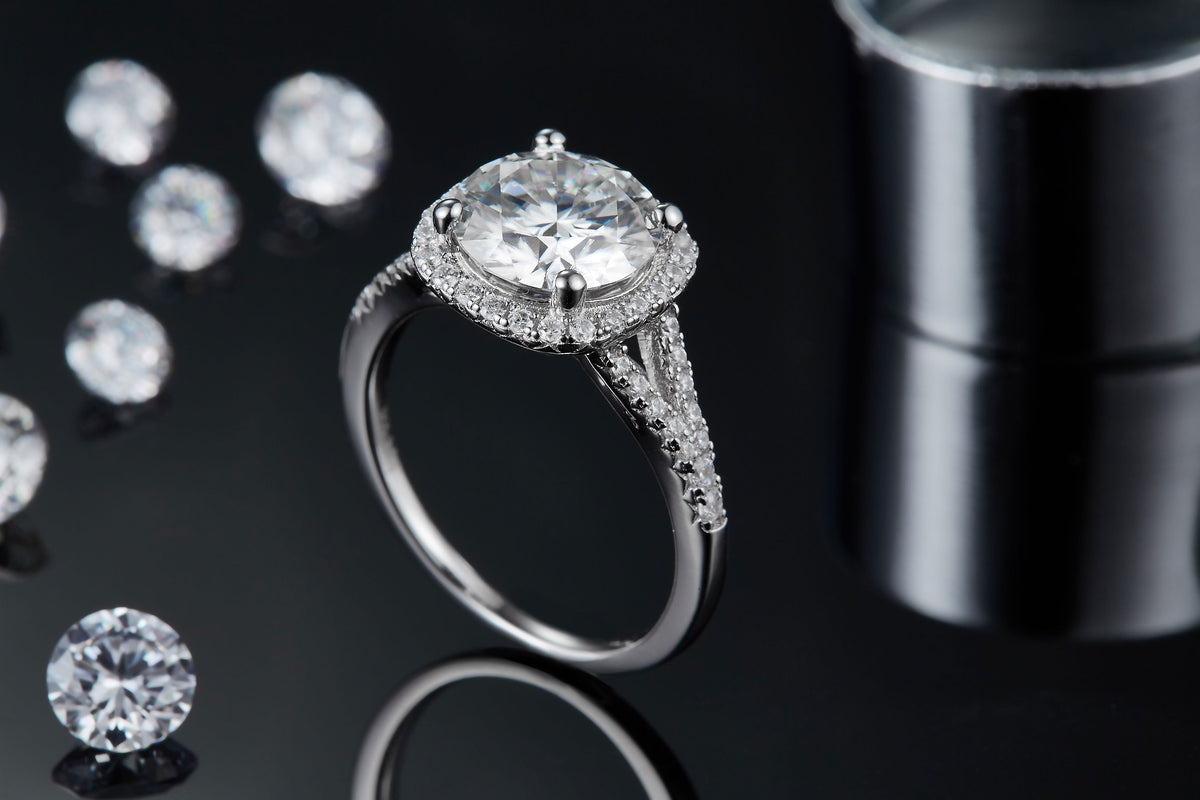 3ct Moissanite Sterling Silver Ring at Marhabu - supplier image 6
