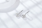 Moissanite Sterling Silver Drop Earrings at Marhabu - supplier image 5