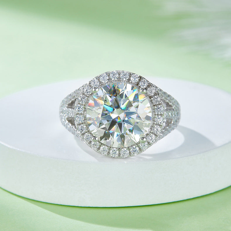5ct Moissanite Sterling Silver Ring at Marhabu - supplier image 3