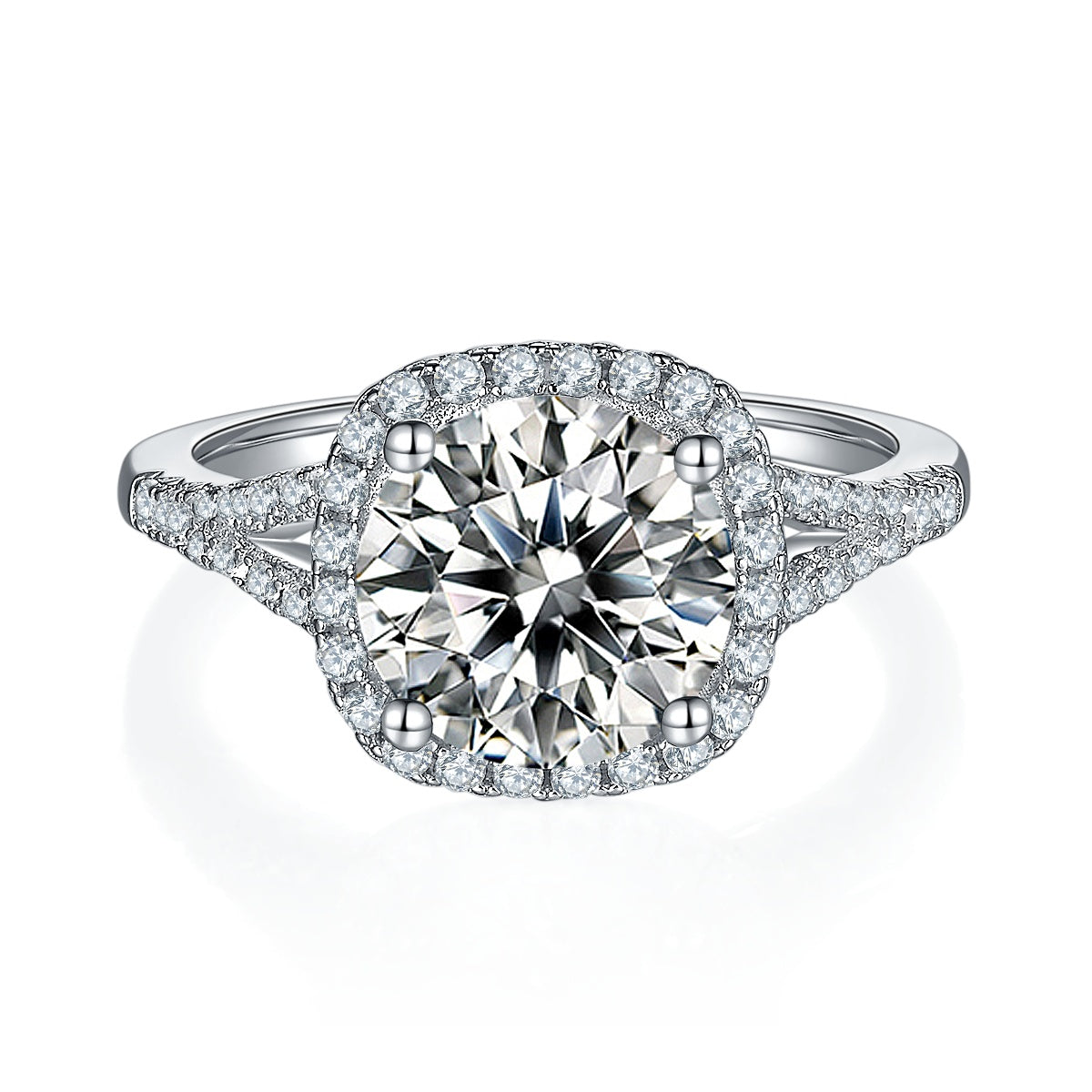 3ct Moissanite Sterling Silver Ring at Marhabu - supplier image 3