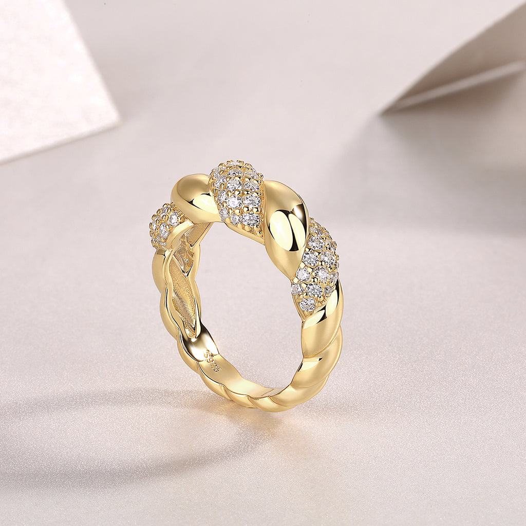Minimalist Gold-Plated Sterling Silver Ring at Marhabu - supplier image 9