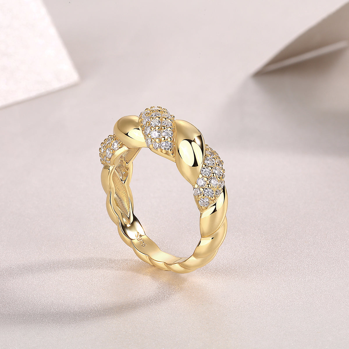 Minimalist Gold-Plated Sterling Silver Ring at Marhabu - supplier image 9