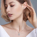 Celeste Floral moissanite pendant necklace