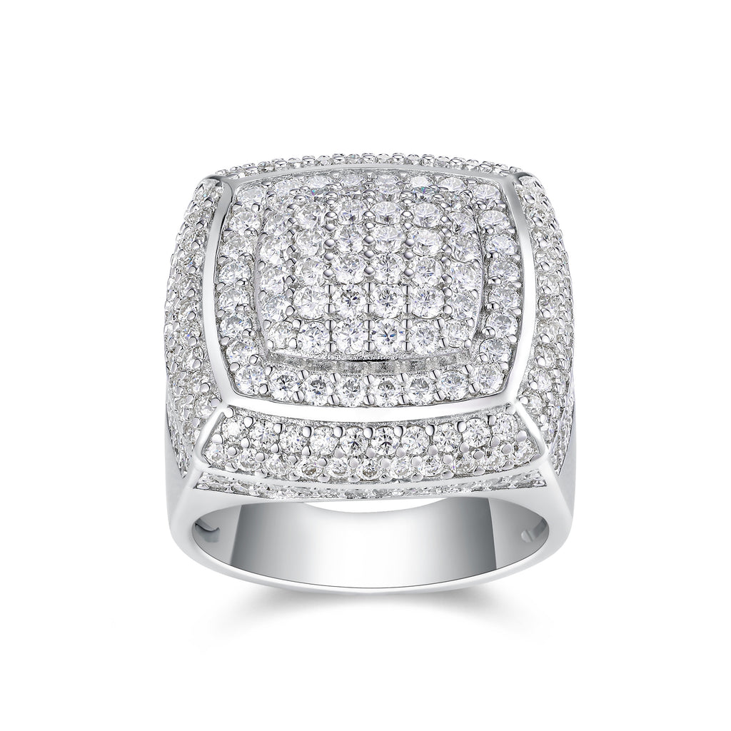 Imperial Men's Moissanite Sterling Silver Ring at Marhabu - supplier image 3