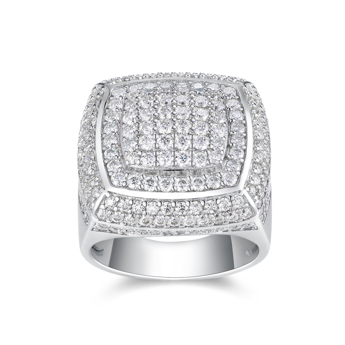 Imperial Men's Moissanite Sterling Silver Ring at Marhabu - supplier image 3