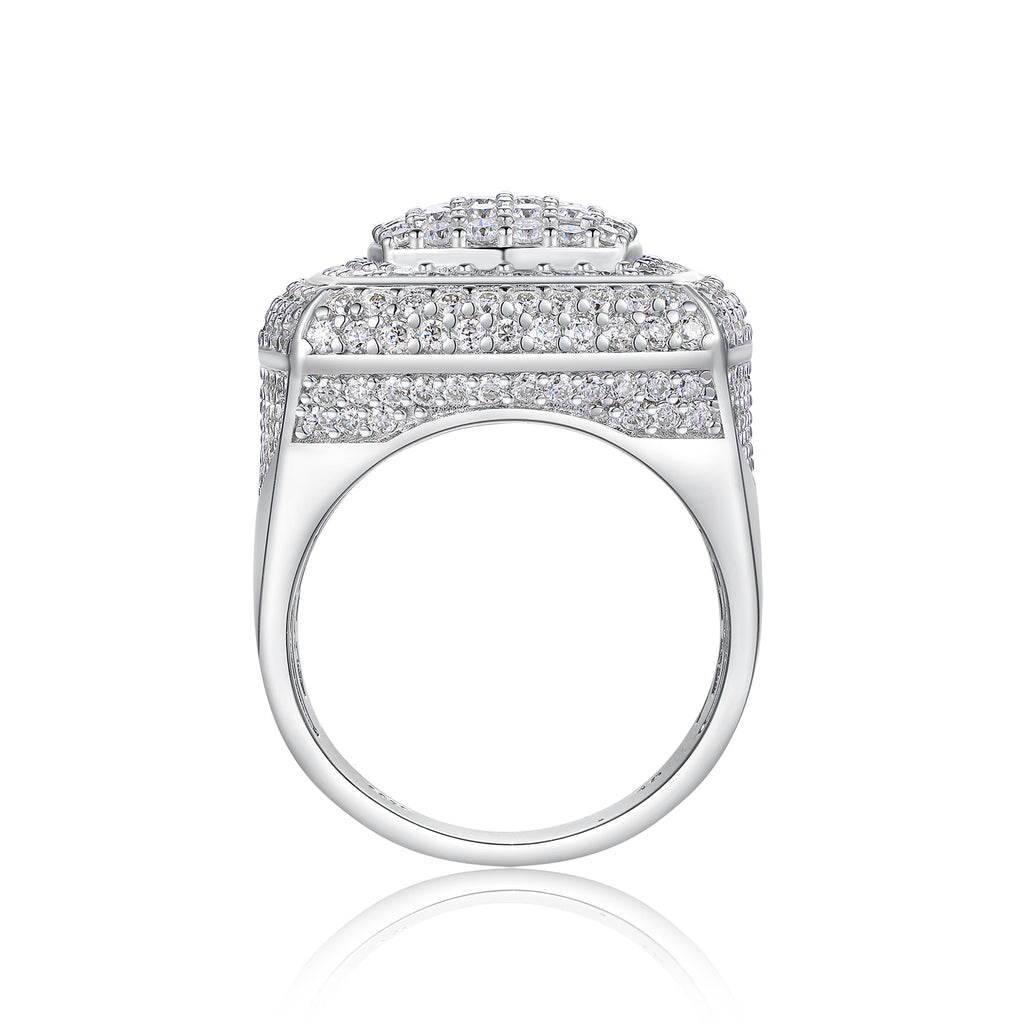 Imperial Men's Moissanite Sterling Silver Ring at Marhabu - supplier image 6