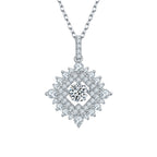 Marhabu S925 0.5ct moissanite geometric pendant necklace product image 1