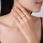 Minimalist Gold-Plated Sterling Silver Ring at Marhabu - supplier image 4