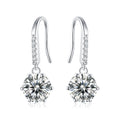 Moissanite Sterling Silver Drop Earrings at Marhabu - supplier image 1